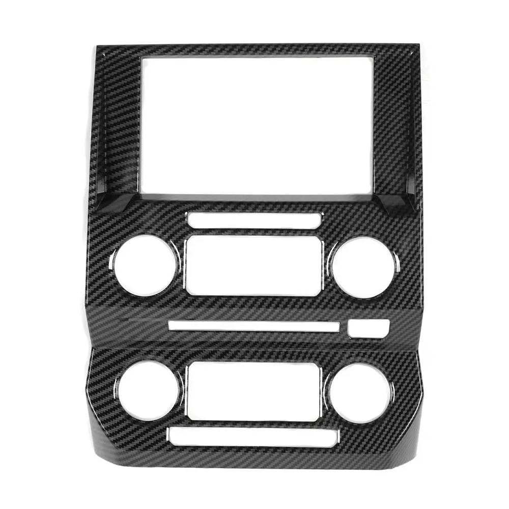 Central Control GPS Navigation Panel Trim Cover for Ford F150 2015-2020 Truck Accessories, ABS, Polyurethane Coating, UV Protection, Gloss Finish, Adhesive Backing, Scratch Proof Car Interior Kit, Uv Resistant, 3‑Layer Pu Guard
