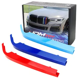 iJDMTOY Exact FitM-Color Grille Insert Decoration Trims For 2020-up G11 7 Series LCI 740i 750i 750Li 760Li w/ 8-Beam Kidney Grills