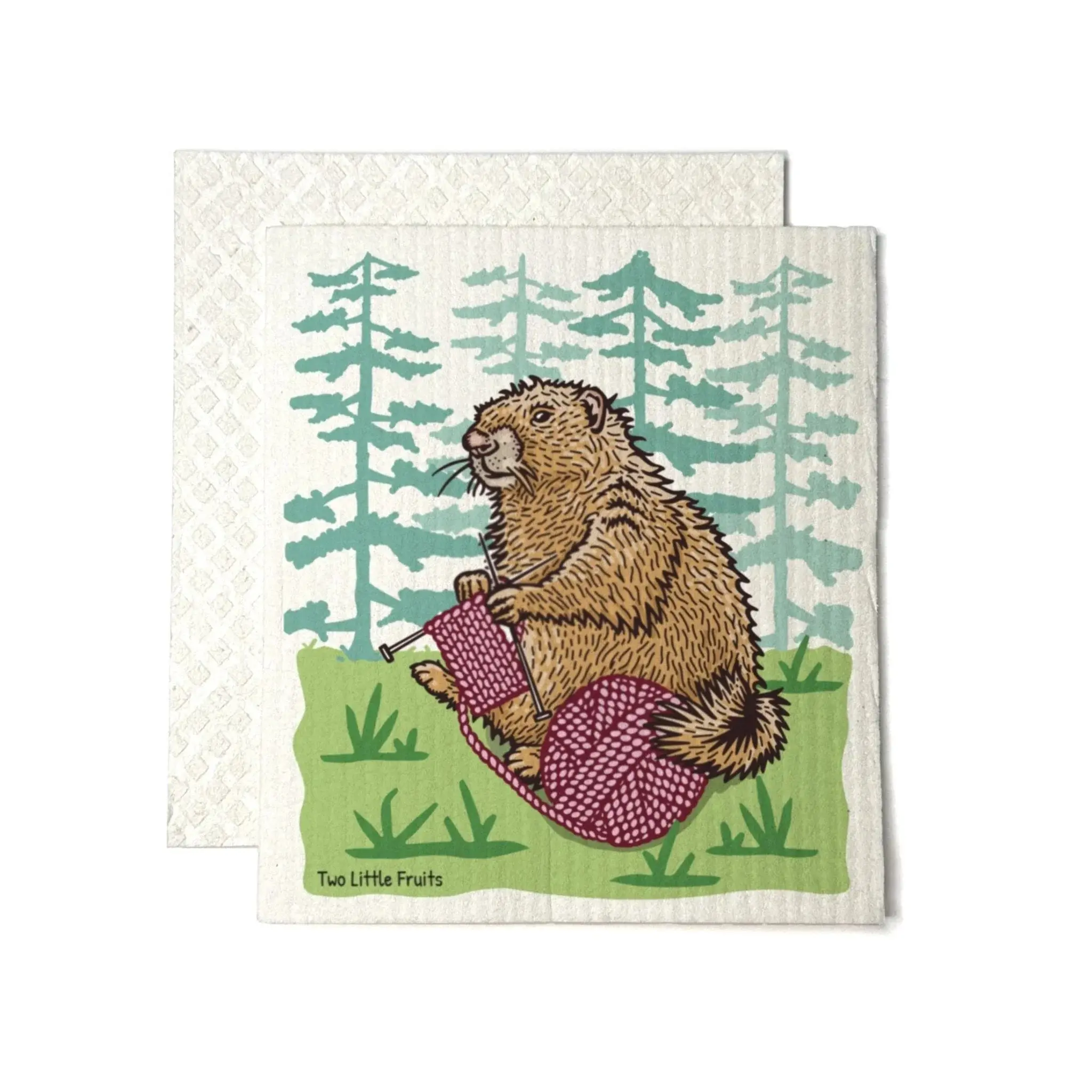 Knitting Marmot Swedish Dishcloth — Eco-Friendly Reusable Cloth