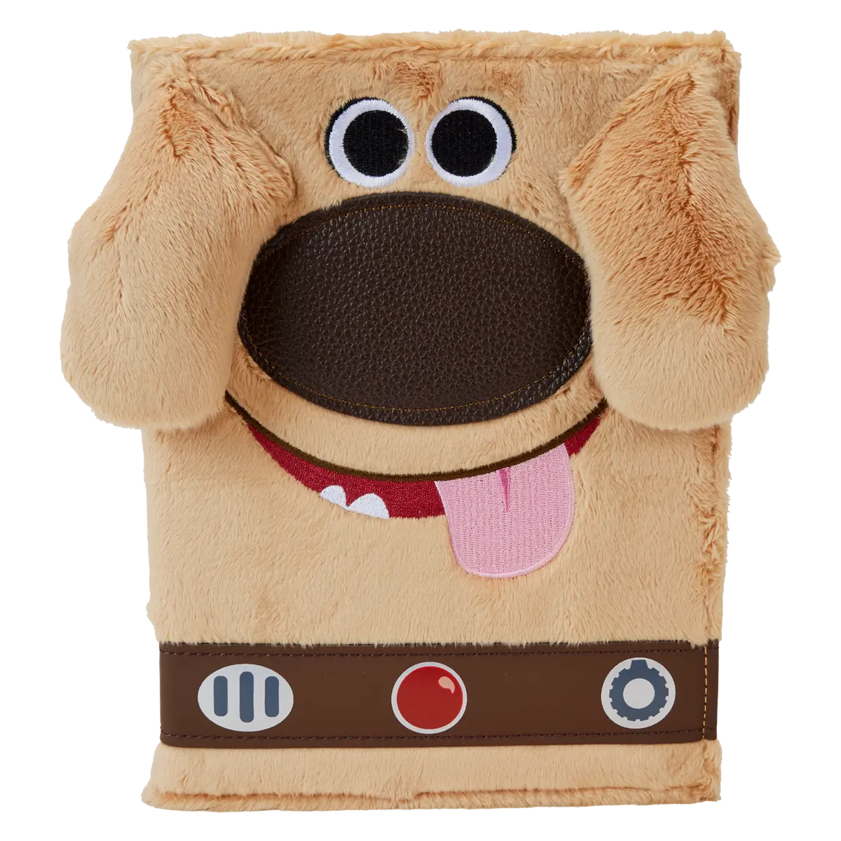 Up 15th Anniversary Dug Plush Notebook Refillable, Writing Stationery Journal with Vegan-Leather Trim, Allows You to Refill the Pages