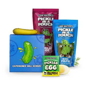 Van Holten's Pickle Kit featuring (1) Van Holten's Big Papa Pickle in-a Pouch, (1) Van Holten's Garlic Joe Pickle in-a Pouch and (2) Van Holten's Unapologetically Pickled Dill Eggs