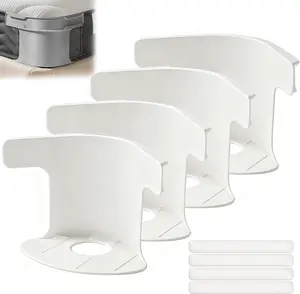 Lock Sheet Holders Set of 4, HeavyDuty Bed Sheet Holders with Straps, Keep Sheets Firm &Tight,Corner Fitted for All Mattress Sizes Bedsheet Clip Durable BeddingAccessories/ Keep Sheets Tight Heavy Duty Bed Sheet Holder Bed Garter