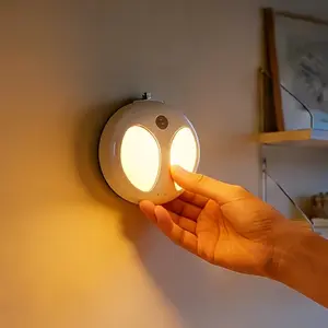 Warm Color Motion Sensor Night Light, Natural Air Circulation for Kitchen Bedroom Corridor Stair, Dawn to Dusk Lighting for Valentine’s Day New Year Mother’s Day Gift,Father’s Day Gift
