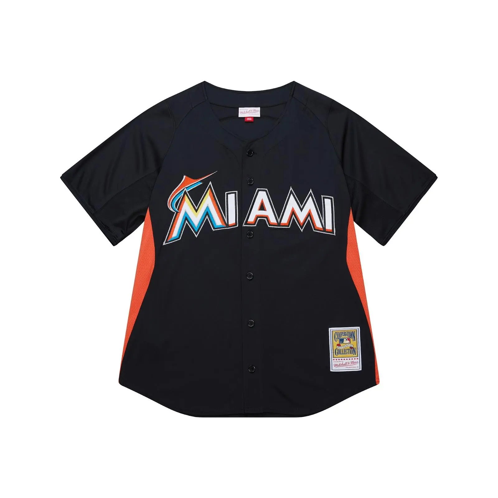 Jose Fernandez Miami Marlins Black Authentic Batting Practice Jersey MLB Throwback Baseball Cooperstown Fan Gear Mitchell & Ness