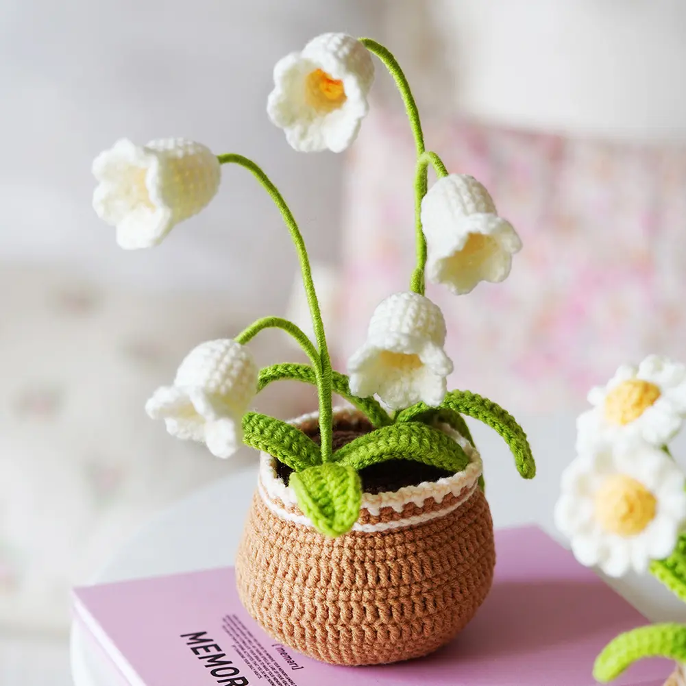 Large Crocheting Flower Craft Kit with Video Tutorials - Beginner-Friendly DIY Gift Making Supplies for Adults, Thanksgiving Craft & Decorate Projects