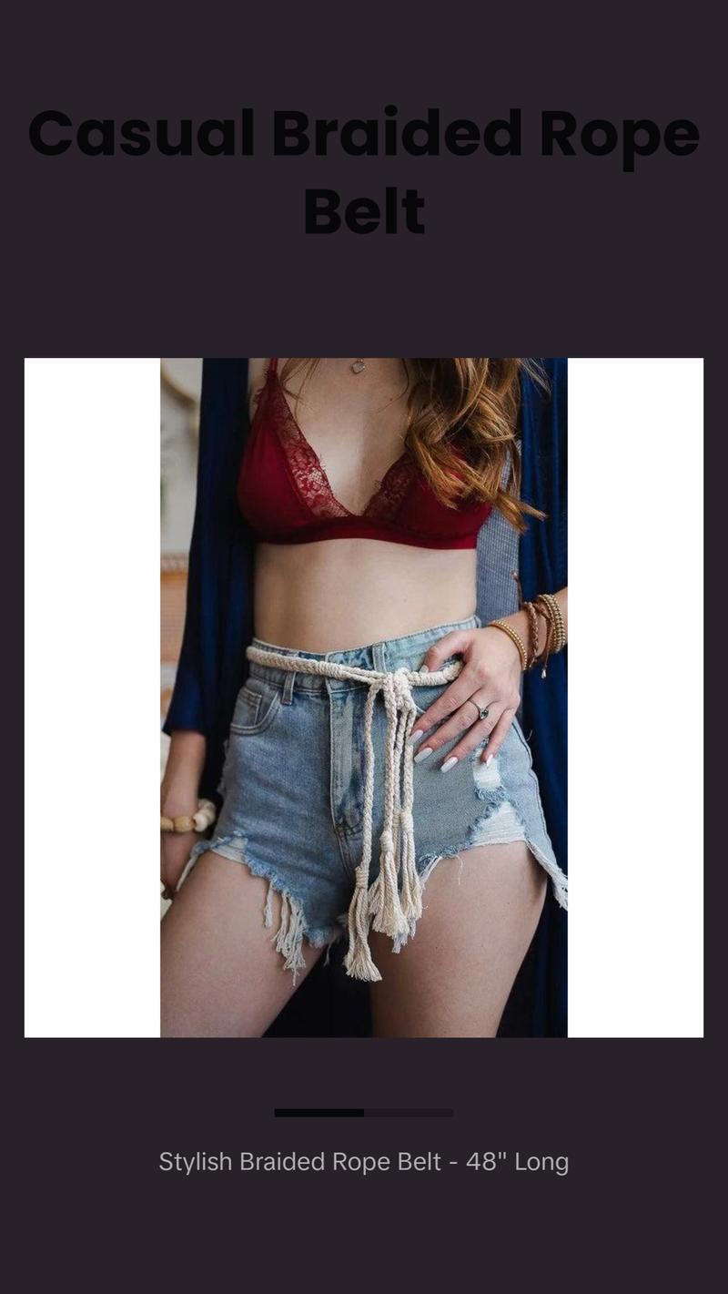 Braided Rope Belt