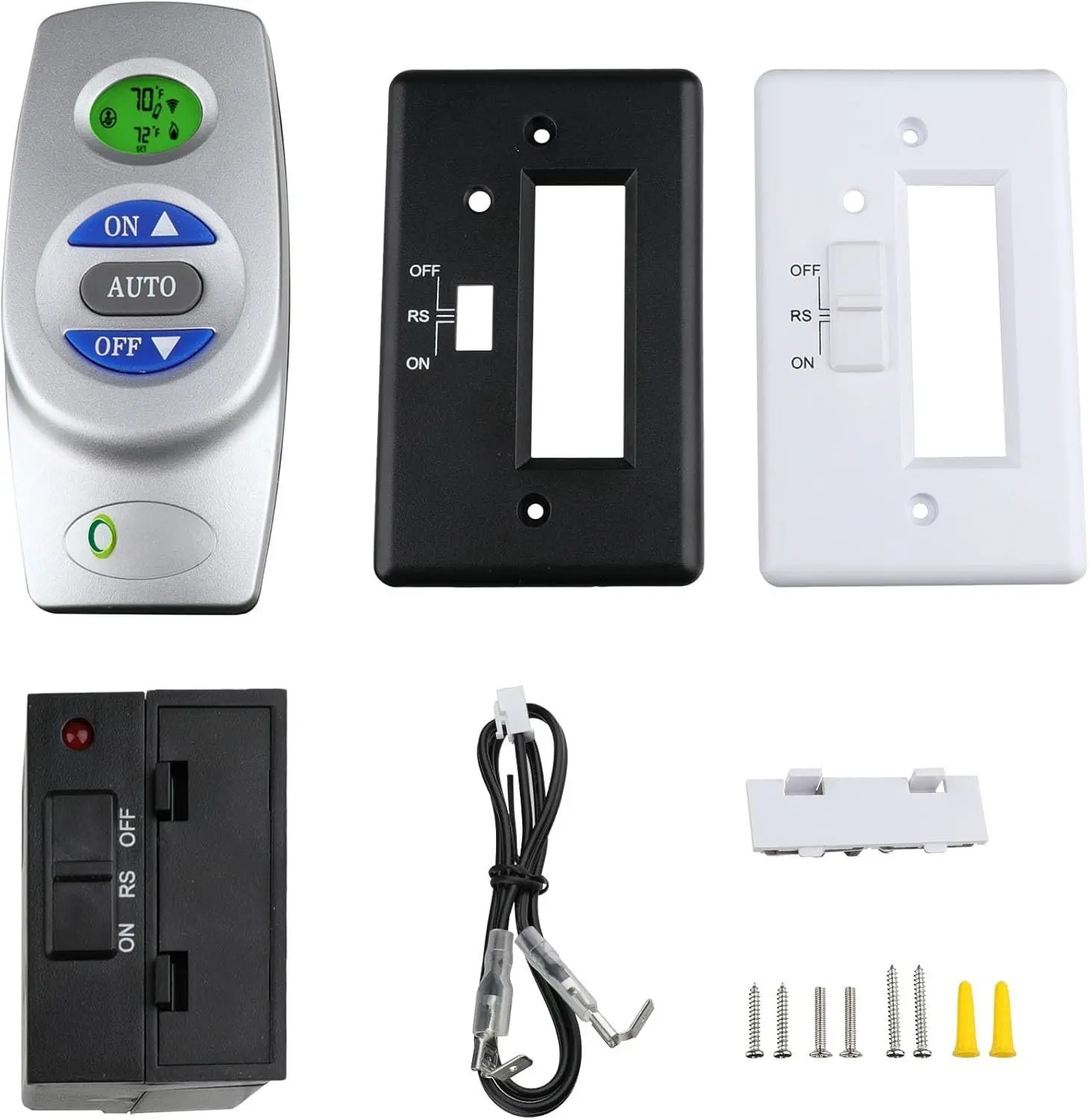 RCST Fireplace Remote Control,Fit for Ambient,Majestic,Vermont castings TSST TSTSC RC-RE RCT-TX RC-RB/RCRB,Fit for Rasmussen RAS-WS-1 ect,Fireplace Transmitter Kit,Contro Millivolt Valve,3 -GNTEE