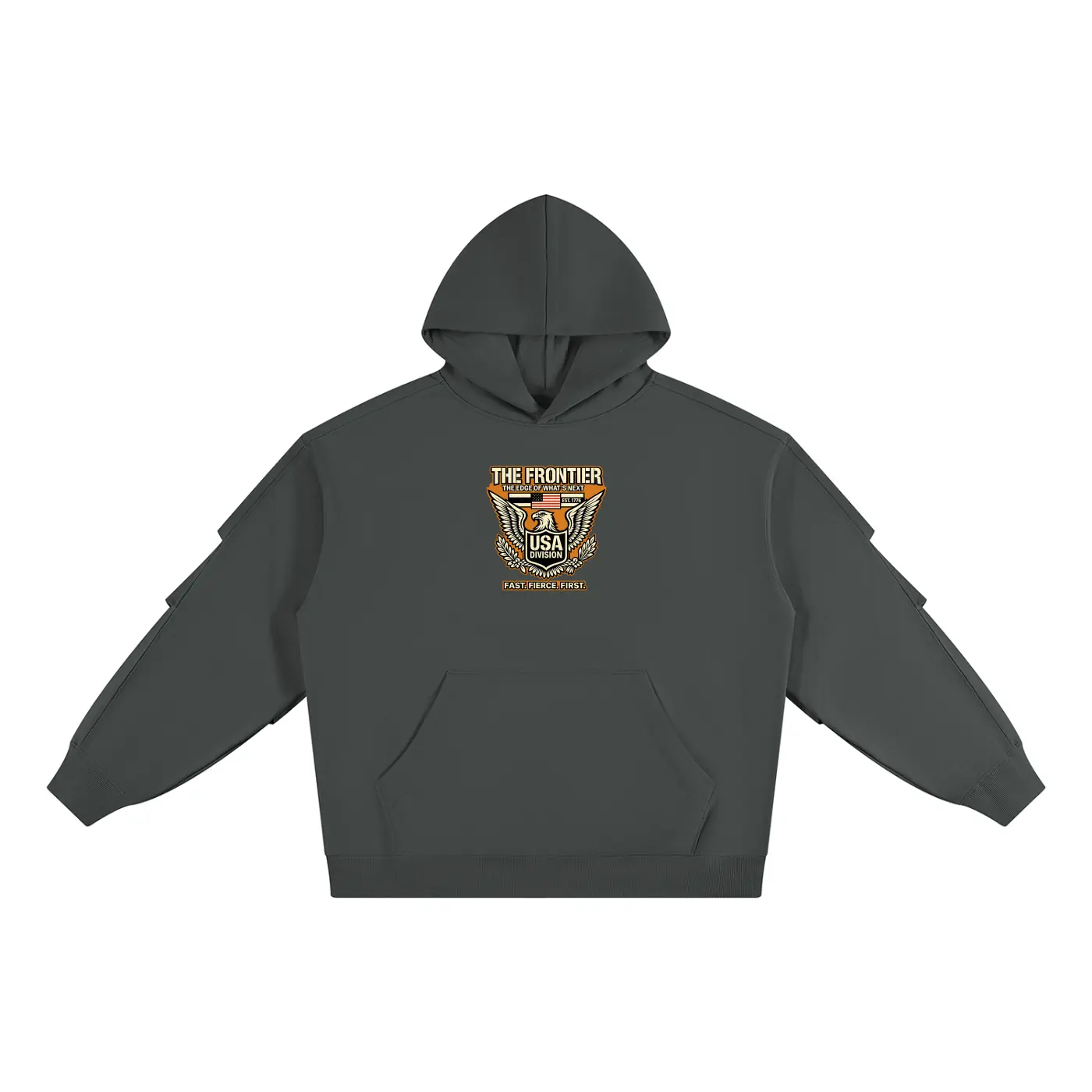 Unisex Heavyweight Ruched Sleeves Hoodie