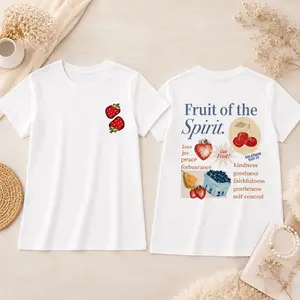 [God is Good] Christian Fruit of The Spirit Shirt for Men Jesus Religious Shirts Oversized Graphic Tees Acid Wash God T-Shirt Tops