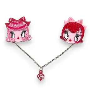 Dolly Sisters Double Brooch by Miss Fluff x Lipstick & Chrome jewelry  women