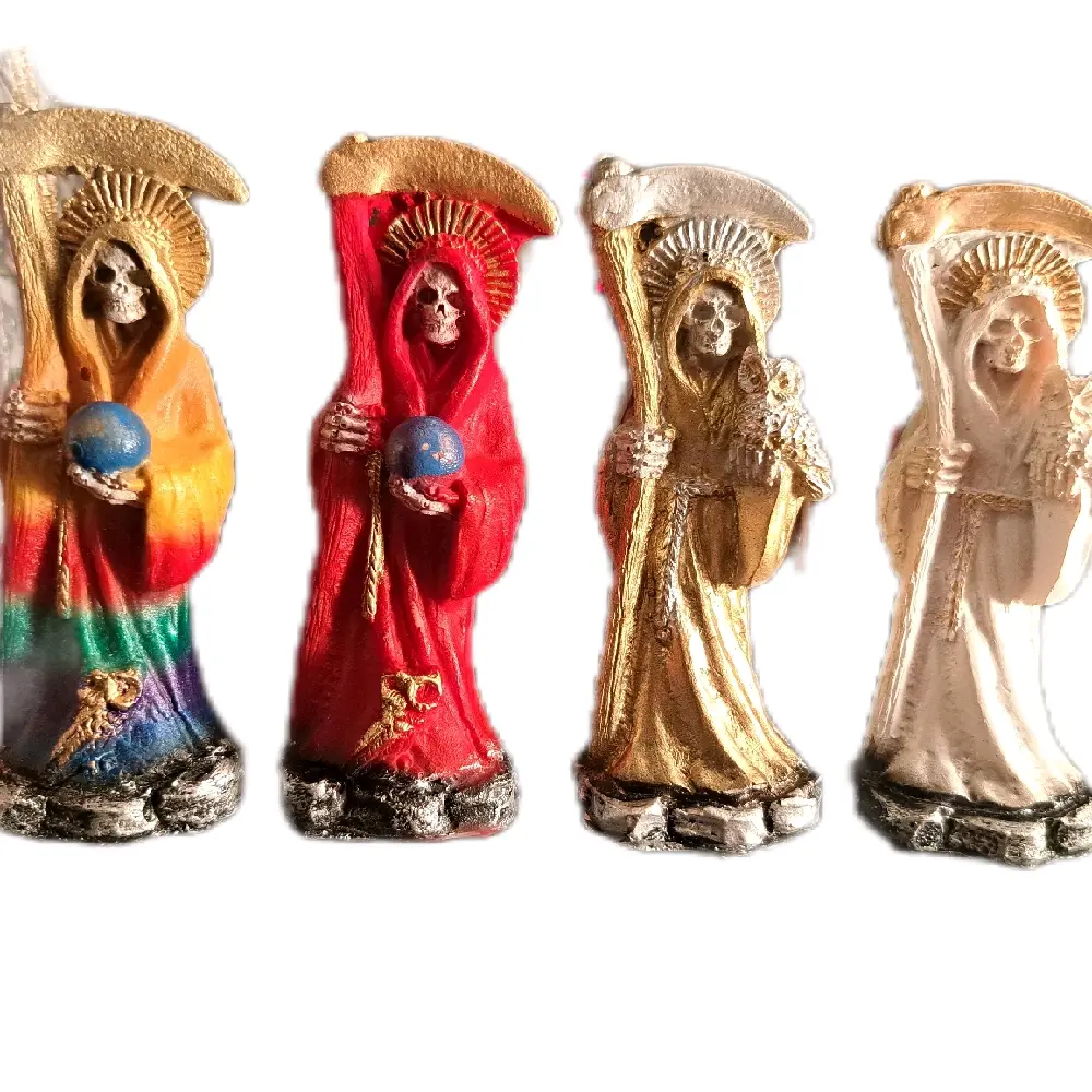 5-Inch Santa Muerte Statue, Hecho en Mexico