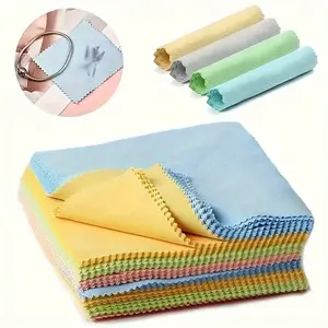 20-Pack Soft Cleaning Cloths, Soft Cleaning Towel, Thick Non-Scented Wipes for Glasses, Camera Lenses, Smartphones & Electronics, Multipurpose Cleaning Cloths, Random Colors Available