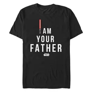 Men's Star Wars: A New Hope I Am Your Father Lightsaber T-Shirt