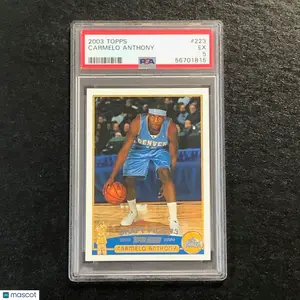2003 Topps #223 Carmelo Anthony PSA 5 EX Draft Pick