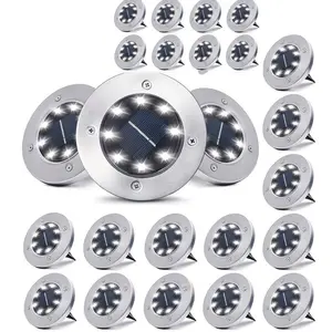 LED Inground Lights Waterproof Outdoor IP67 3W 12V Stainless Steel Garden Pathway Step Landscape Lighting for Yard Driveway Deck