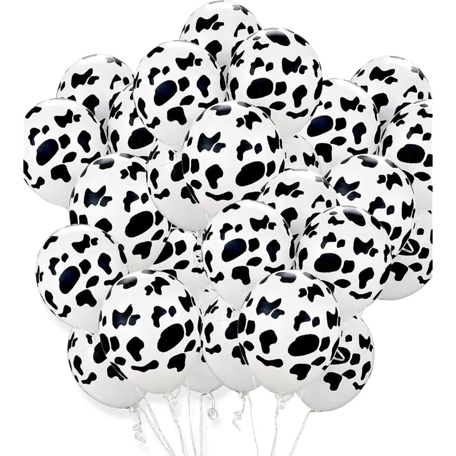 100 Pcs Cow Balloons Funny Cow Print Balloons For Children'S Party Cow Hide Balloons Western Cowboy Theme For Kids Birthday Party Favor Supplies Decorations Cowboy Balloon