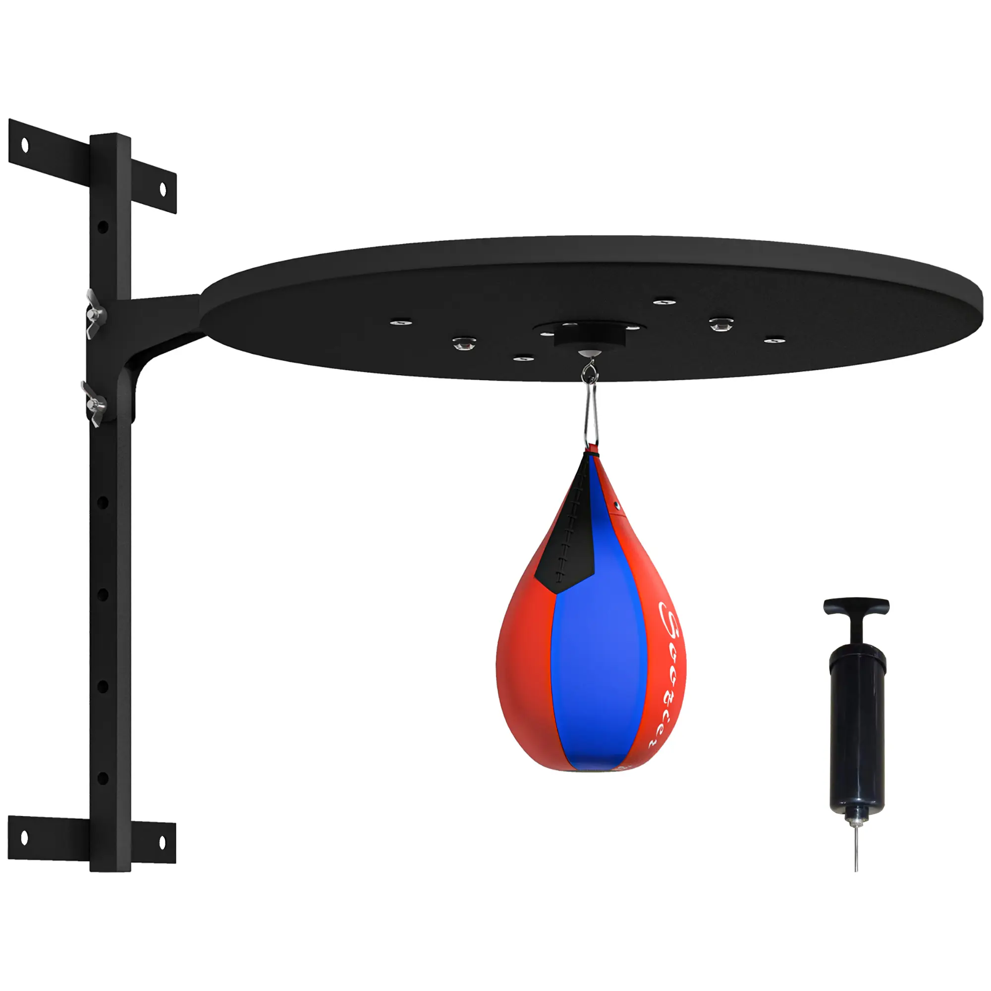 Bellemave Wall-Mounted Adjustable Boxing Speed Bag Platform - Boxing Equipment, 360° Rotation, 10-in PU Leather Bag, Home Training, Multi-Age Fit Boxing Speed Trainer