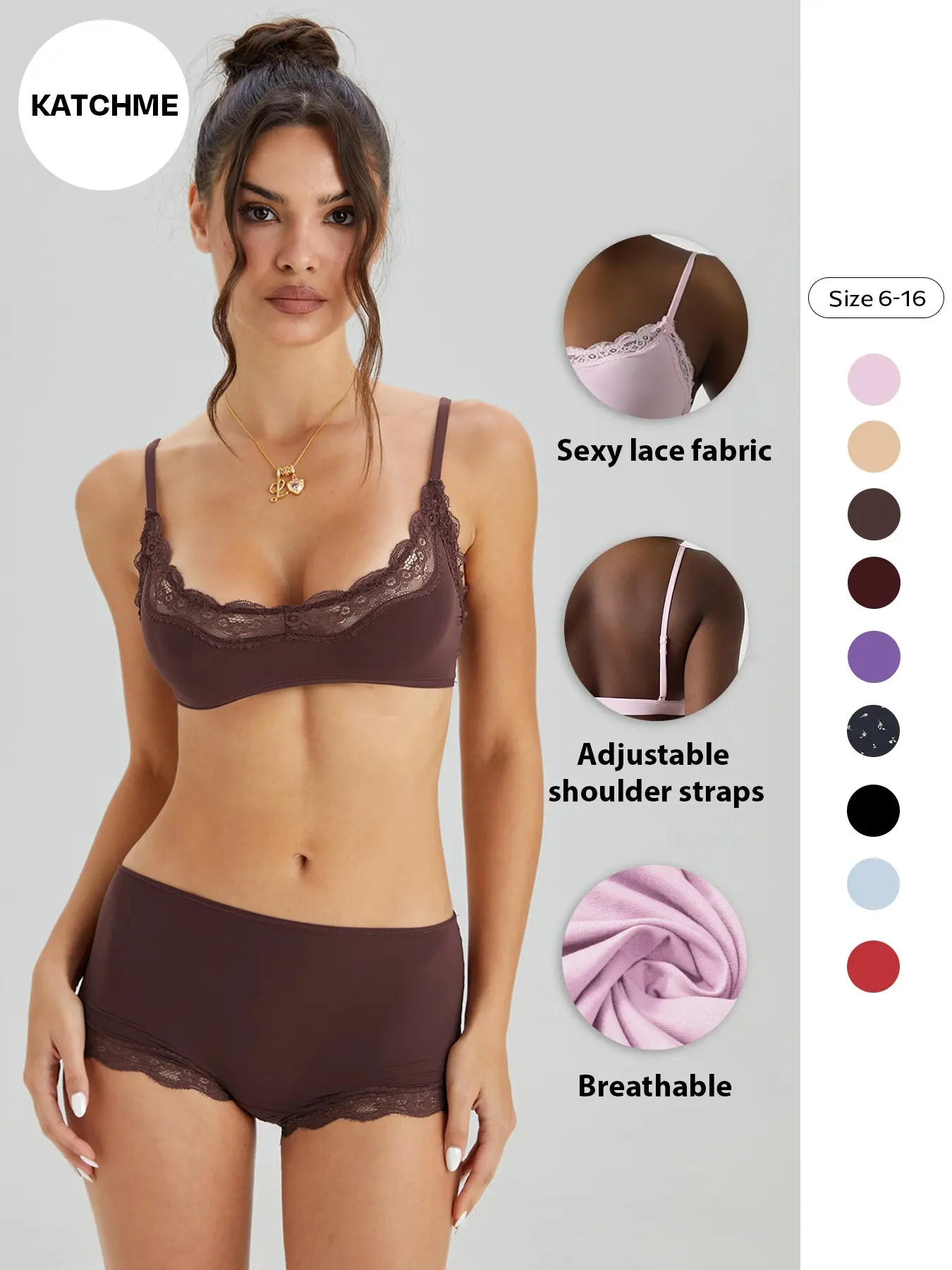 Lace Lingerie Set for Women, Sexy French Style Bra and Panty, Comfortable Home Wear, Elegant Underwear Collection, Underwear Sets - TikTok Shop Lace Lingerie Set for Women, Sexy French Style Bra and Panty, Comfortable Home Wear, Elegant Underwear Collection, Underwear Sets - TikTok Shop