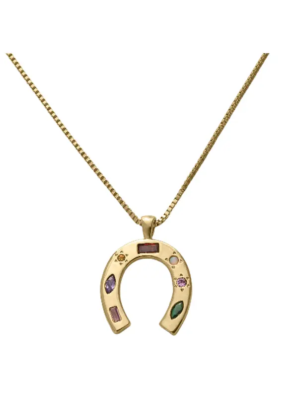 Lucky You Horse Shoe Necklace