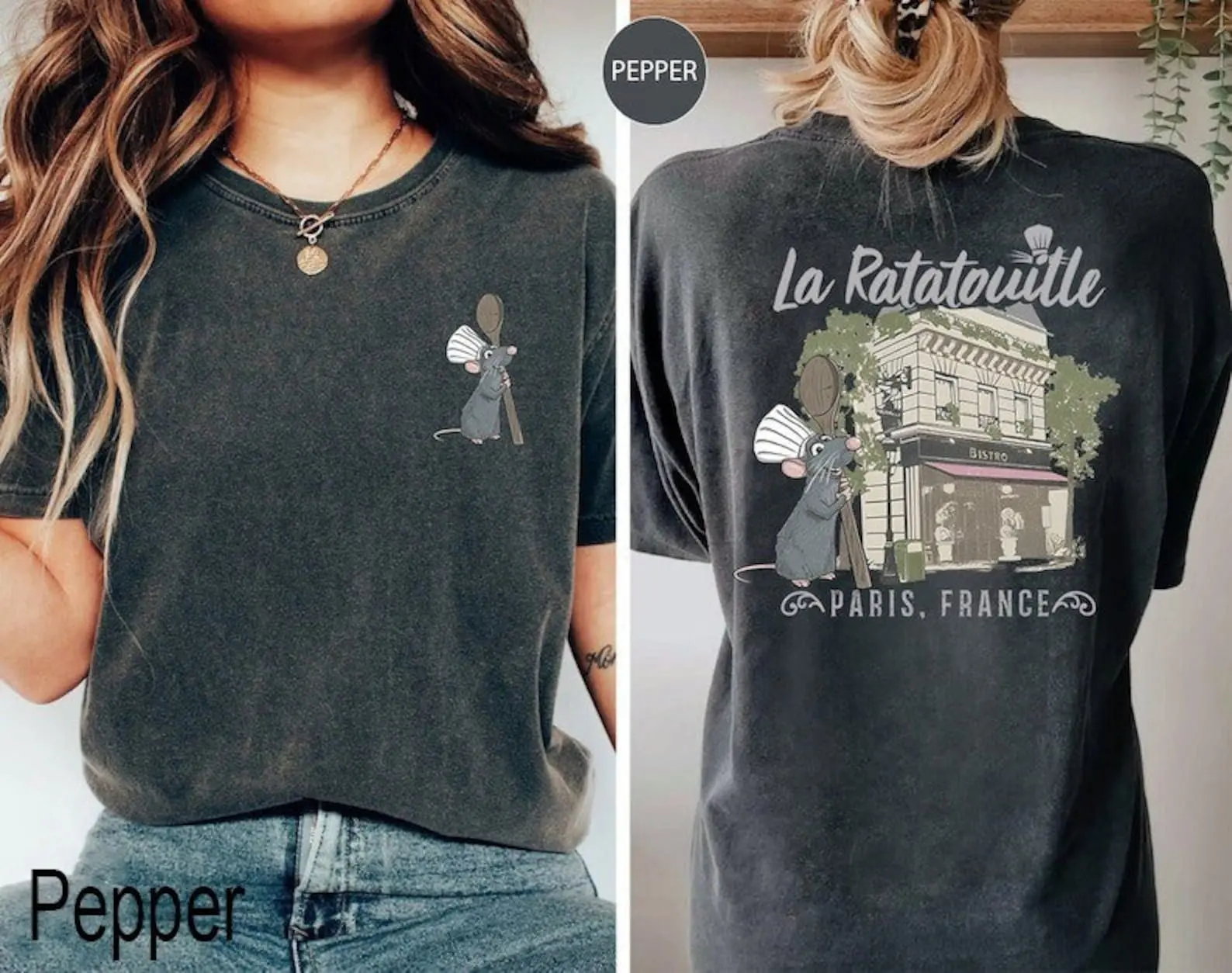 Two Sided Remy Ratatouille Shirt, Sweatshirt, Hoodie, Vintage Ratatouille Shirt, Little chef shirt, Remy Shirts, Anyone can cook shirt