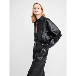 Blaze Crop Bomber Jacket