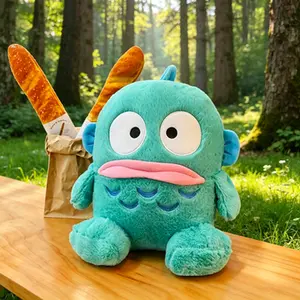 Mermaid doll plush toy, ugly-cute quirky fish plush doll, cute big-mouth fish doll, cute gift