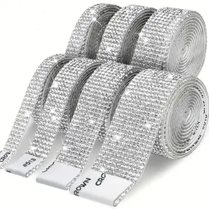 91cm/35.43in Sparkling Rhinestone Self-Adhesive Strip – Shiny DIY Ribbon Tape for Crafts, Car, Phone, Glass & Wedding Decor, Glitter Trim Ribbon, Sparkly Rhinestones, Rhinestone Sparkle Self-Adhesive Strip
