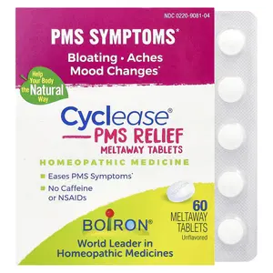 Boiron Cyclease PMS, Unflavored, 60 Meltaway Tablets