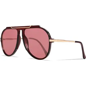 Unisex Super-Sized 70s Retro Gold Metal Polarized Square Pilot Sunglasses, 2026 Stylish Tangle-Free Eyewear for Men and Women daily outdoor use
