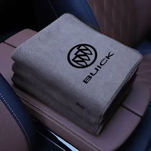 1PCS Car Suede Fleece Microfiber Wash Towel Water Sucking Car Wash Accessory For Buick Envista Park Avenue GL8 LaCrosse Regal Verano Excelle GT XT Envision Accessories