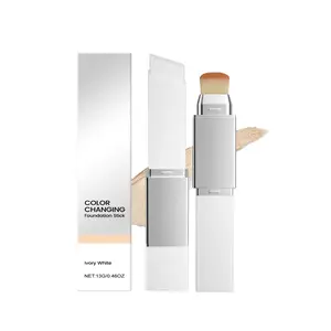 Concealer Foundation Sticks for Dewy Skin– Makeup Foundations Sticks with Detachable Brush ( Ivory White)