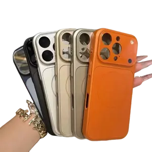 Original AG Nano Frosted Glass For Magsafe Phone Case For iPhone 17 16 15 14  Pro Max Magnetic Wireless Charge Armor Cover Protection