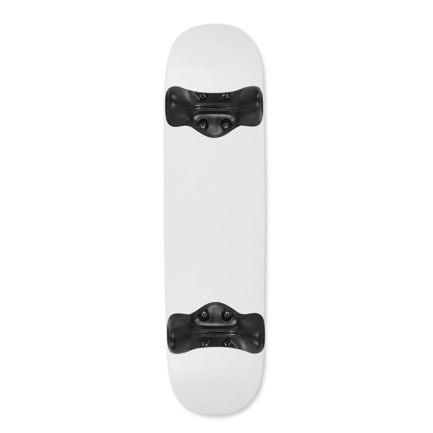 Softrucks Practice Complete - 7.75" Dipped White Deck / Black Trucks