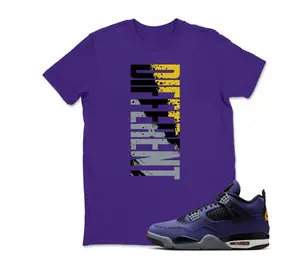 DIFFERENT , lakers 4s Graphic T-Shirt , Shirt To Match sneaker Streetwear Graphic Shirt Men Women