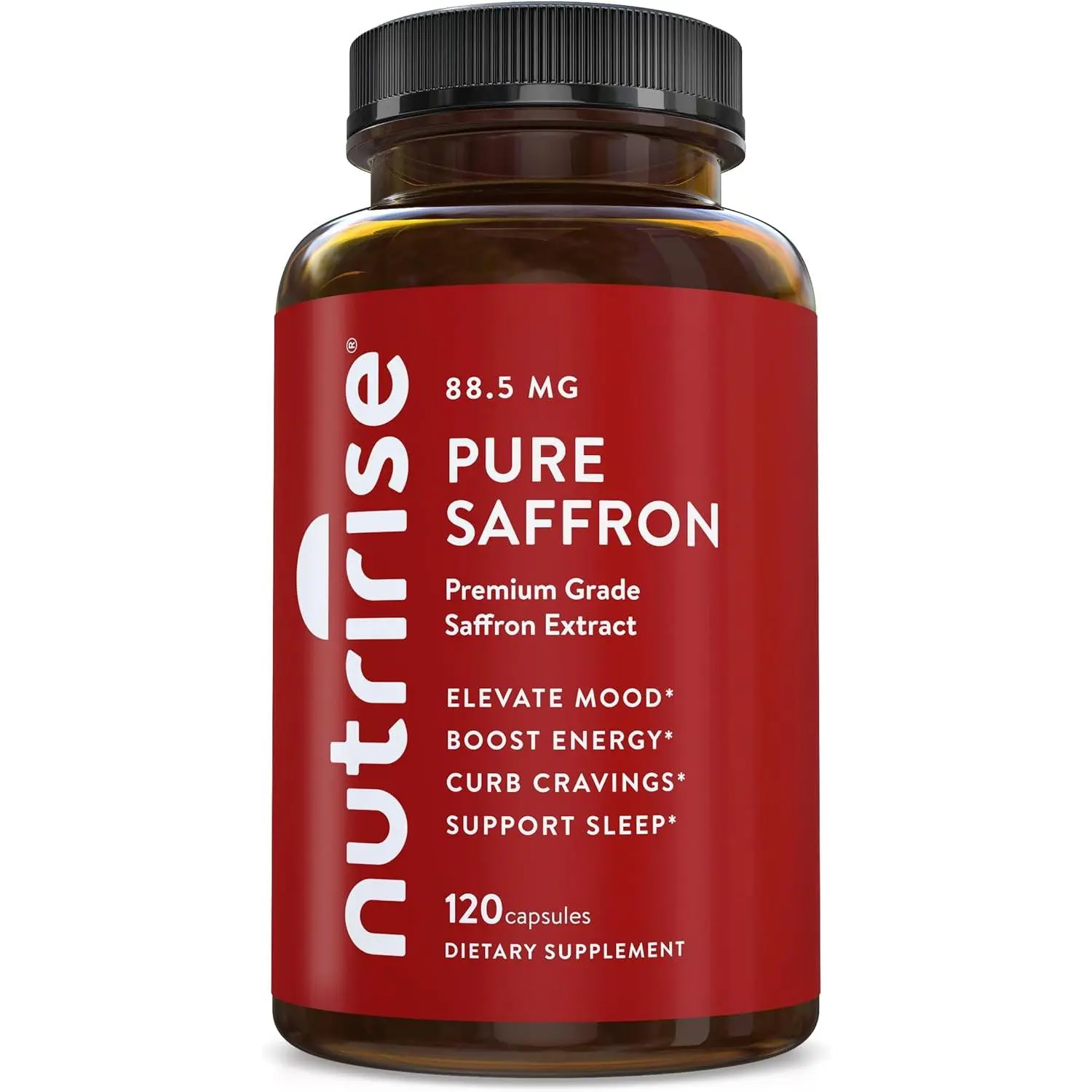 Pure Saffron Extract 88.5mg Capsules | High-Potency Botanical Supplement for Mood, Energy, Restful Sleep & Stress Relief | Daily Cortisol Support Formula for Men & Women | Non-GMO, Vegan & Gluten-Free | 120 Veggie Capsules - 4 Month Supply