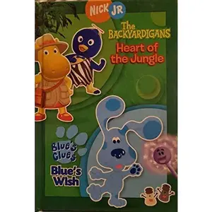 USED Book - The Backyardigans: Heart of the Jungle; Blue's Clues: Blue's Wish by Nick Jr., Blue's Clues (Hardcover) - english