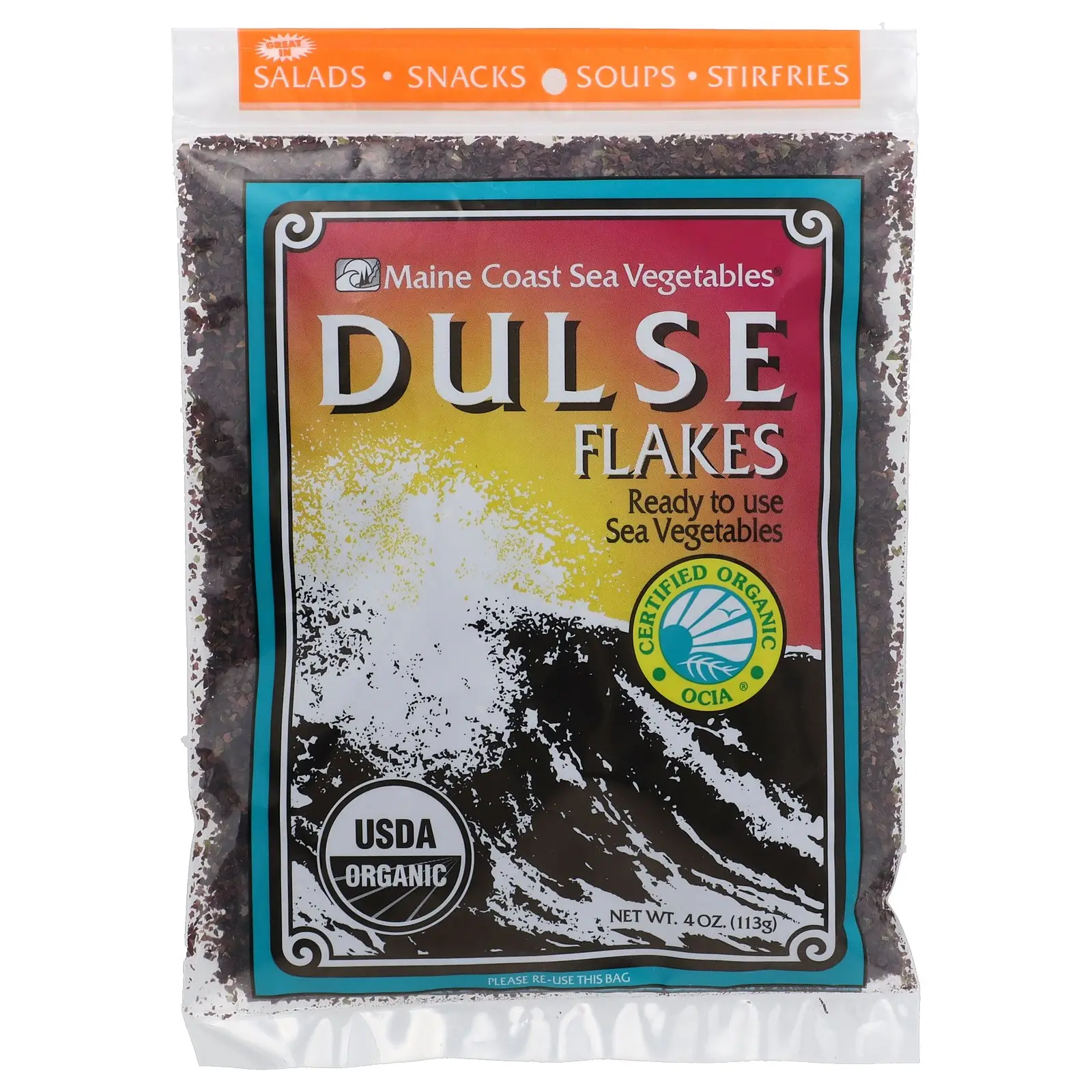 Maine Coast Sea Vegetables Dulse Flakes, 4 oz (113 g)