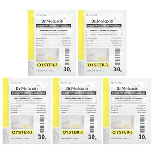Dr.Melaxin Oyster Pep-3 Renewal Beauty Mask Pack, 5 Sheets, 1.05 fl oz (30 g) Each