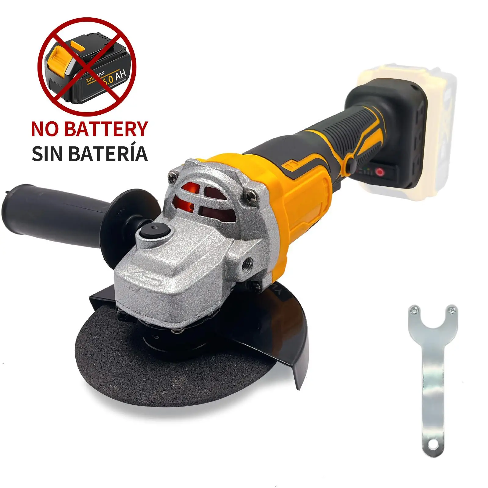 (Flash sale)Cordless Angle Grinder for Dewalt 20V MAX Battery, Angle Grinder with 11000 RPM Brushless Motor, 3 Variable Speeds Grinders for Cutting, G