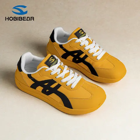 HOBIBEAR Women's Wide-Headed Fabric Sneakers - All Seasons Large-Size Women's Shoes, Breathable Comfortable Trainers for Daily Casual Outdoor Light Walking