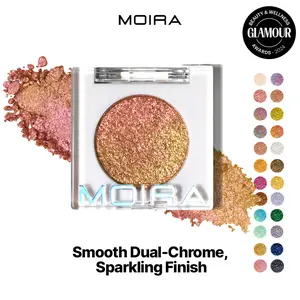 Moira | Chroma Light Eye Shadow | High-Pigment Foiled Finish, Creamy Blendable, Long-Lasting Single Shadow, Shade, 100% Vegan, Microfine Shimmer (014, Birthday Girl)