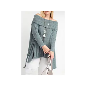 Cowl Neck Pull Over Sweater