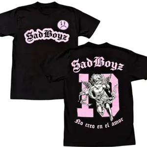 Junior H $ad Boyz Diez Mi Amor T-shirt Streetwear Vibe Cotton Unisex Crew Neck Size S-3XL Menswear Top Womenswear Top Underwear