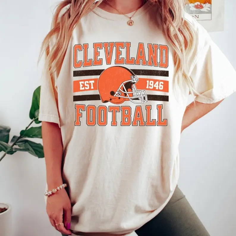 Cleveland Football Shirt, Retro Cleveland Football Sweater, Cleveland Game Day Sweatshirt, Browns Football Shirt, Cleveland Football Apparel