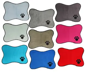 Embroidered pet food mat/ placemat