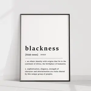 Definition Of Black Quote Poster Print, Black Skin Print, Home Art, African Art, African Decor, Wall Print, Typography, Wall Art wall decor set