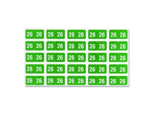 Yearly End Tab File Folder Labels 0.5 x 1 Green 25/Sheet 10 Sheets/Pack 67926 Yearly End Tab File Folder Labels 0.5 x 1 Green 25/Sheet 10 Sheets/Pack 67926
