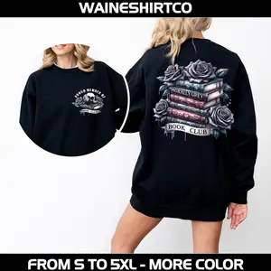 Morally Grey Book Club Sweatshirt, Dark Romance Hoodie, Spicy Book Lovers T-shirt, Smut Reader, Smutty Bookish Shirt, Book Lover Gift Womenswear