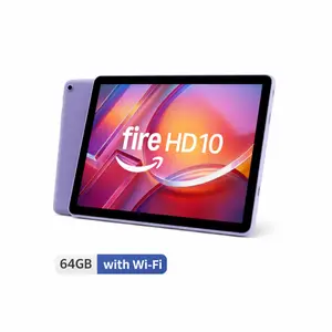 Amazon Fire HD 10 Tablet, 10.1" HD Display, 64GB with Wi-Fi, Lilac