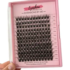Eyeshine Cosmetics Classic Beautiful D Curl Lash Extensions by Me in D Curl 12mm 14mm 16mm Styles